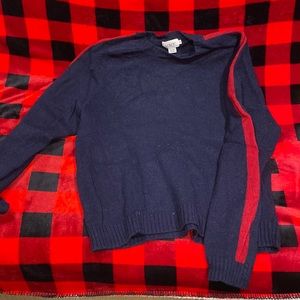 J Crew navy wool sweater